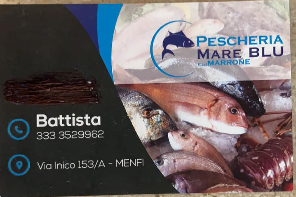 pescheria mare blu menfi via inico